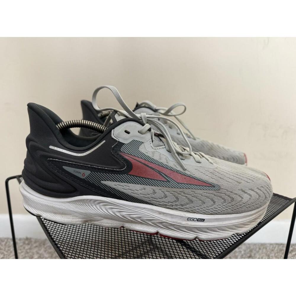 Altra Torin 6 Sneakers Running Shoes - Men’s 8 - Gray Red